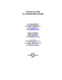Introduction to Linear Bialgebra by Florentin Smarandache