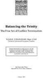 Balancing the Trinity : The Fine Art of ... by Major Susan E. Strednansky, USAF