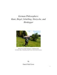 German Philosophers: Kant, Hegel, Schell... by Ferrer, Daniel, Fidel