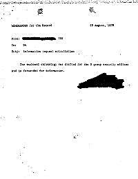 Memorandum for the Record : Information ... by USN