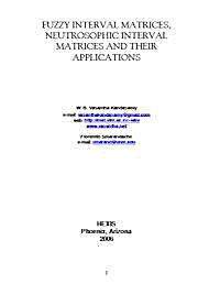 Fuzzy Interval Matrices, Neutrosophic In... by Smarandache, Florentin