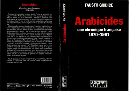 Arabicides : une chronique française (19... by Giudice, Fausto