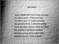 Alone by Poe, Edgar, Allan