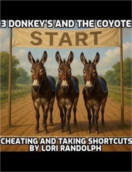 The 3 Donkey's and Coyote : Taking Short... by Randolph, Lori